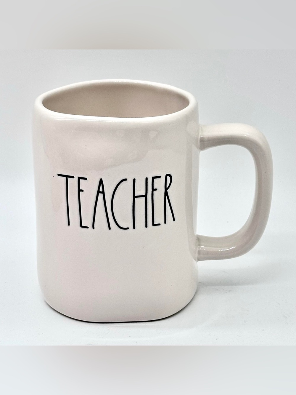 RAE DUNN by Magenta Artisan Collection Ceramic Coffee Mug Cup TEACHER - 16 oz.